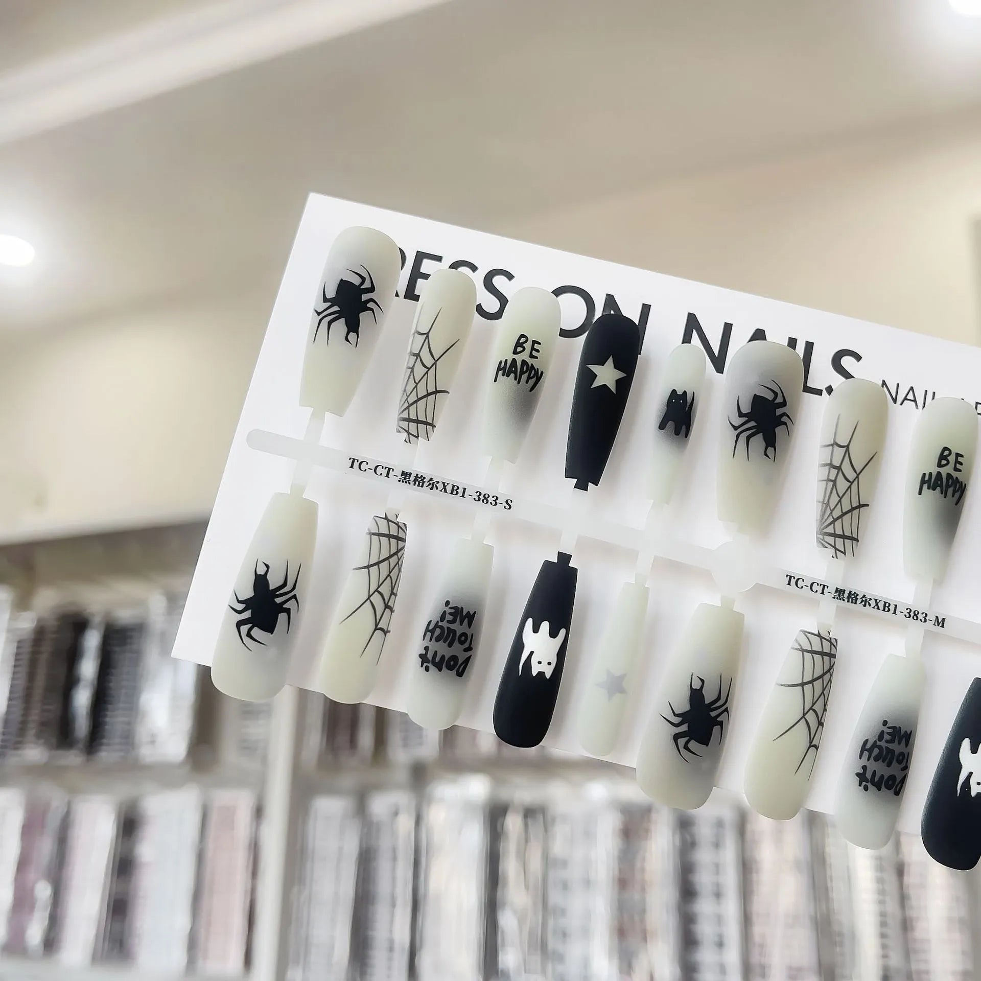 Cartoon ancient style nail stickers 40 pieces with glossy seal layer for ladies retro nail art