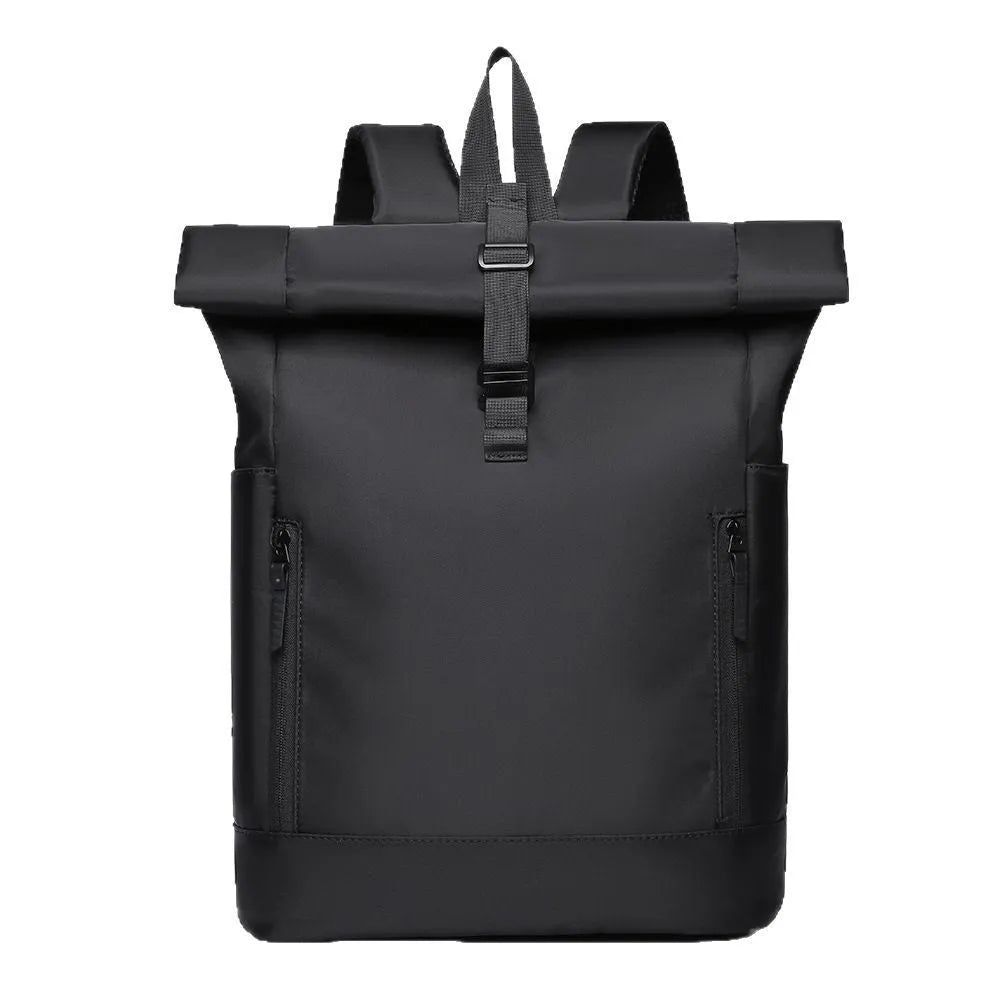 New simple casual wearproof durable backpack computer bag in solid colour with Oxford cloth exterior