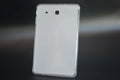 Clear transparent white ultra-thin silicone protective case for a tablet on a flat surface