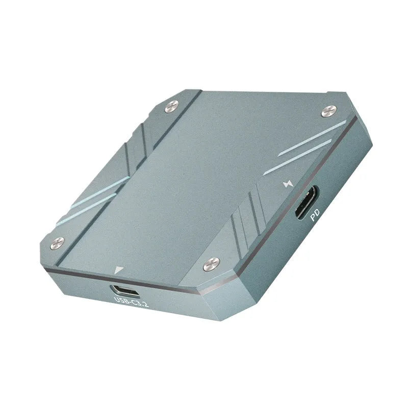 Magnetic hard disk box M2 NVMe enclosure aluminium alloy silicone 10Gbps transmission compact portable