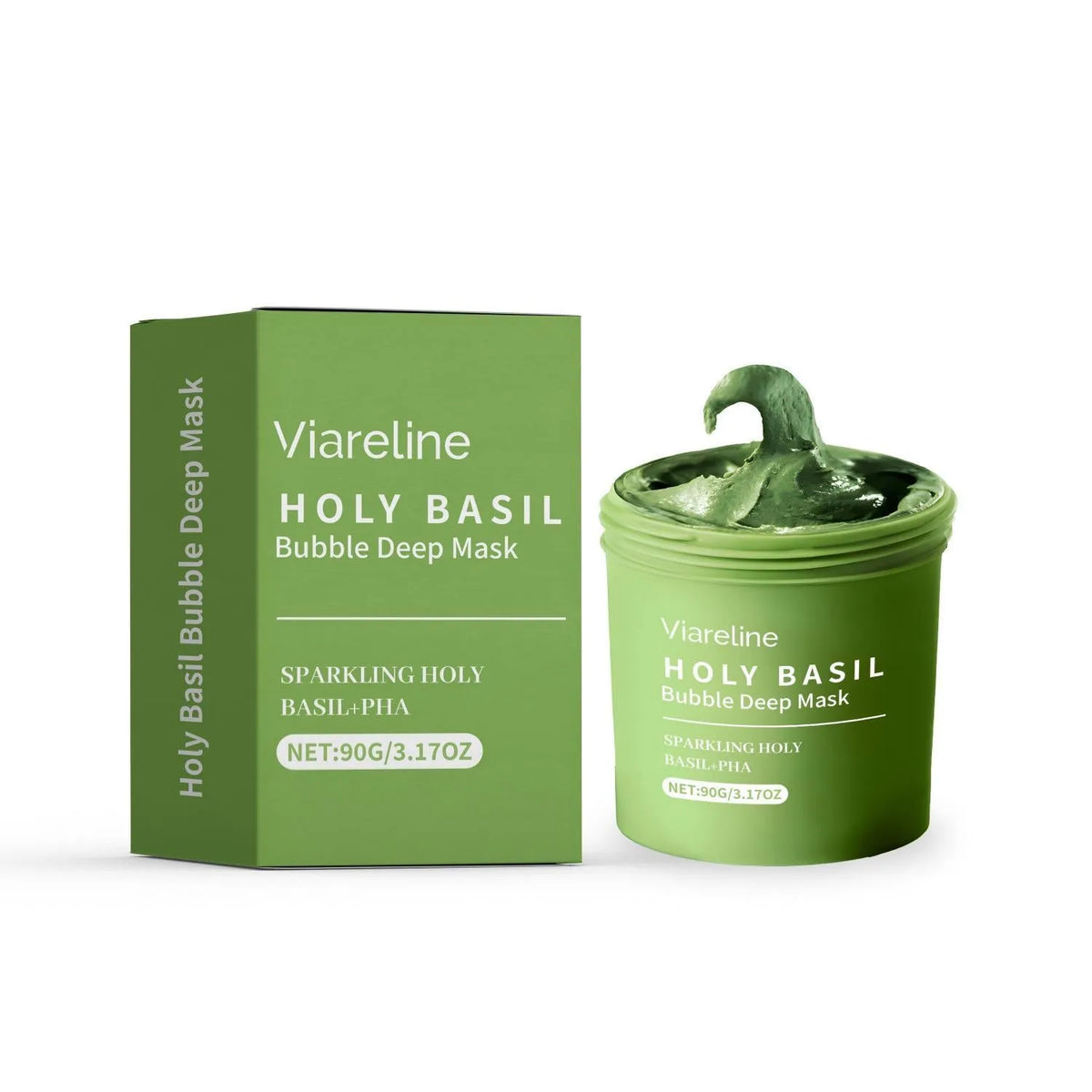 Holy Basil Bubble Deep Mask set with 216 acne patches and beauty instrument, colour option Set