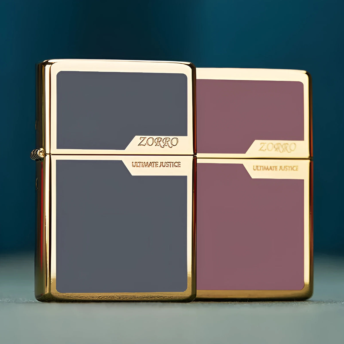Titanium Color Block kerosene lighter with copper shell and wire drawing finish