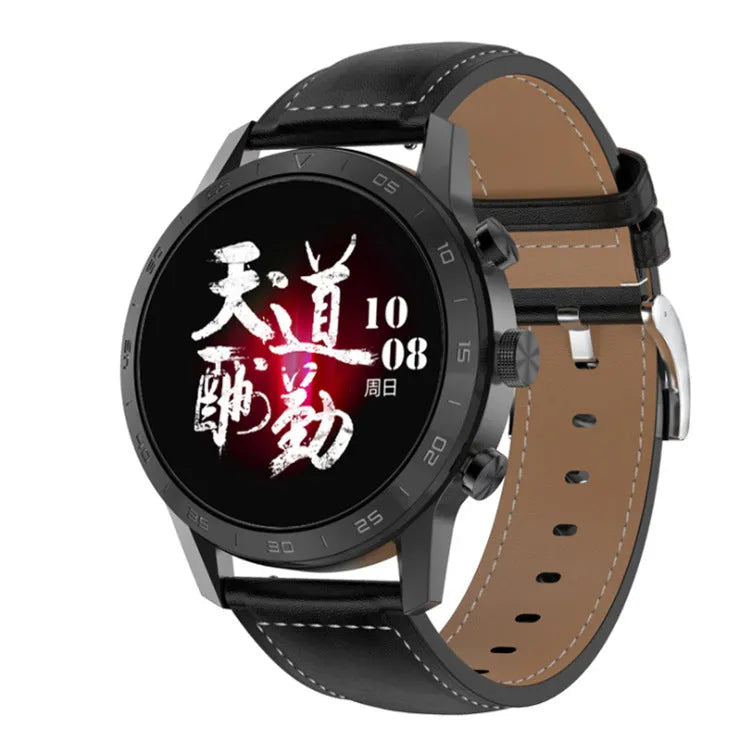 Fitness tracker smart watch with 1.39-inch IPS full screen, Bluetooth call feature, and step counter on display