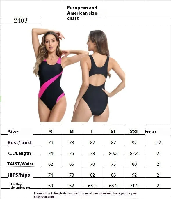 Women's sleeveless one-piece swimsuit in rose red with colour-matched briefs.