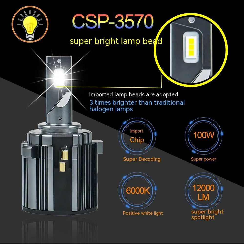 Golf 7 LED low beam headlight bulb replacement with aviation aluminium housing