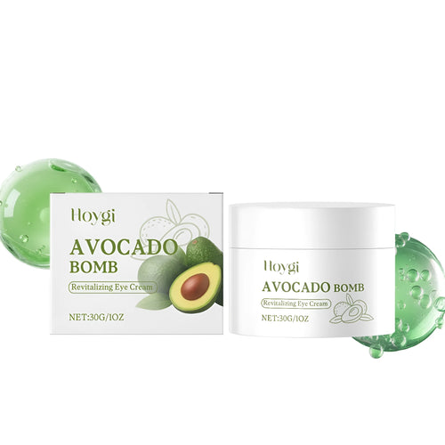 30g jar of avocado anti-aging eye cream with Vitamin E for moisturising skin around eyes