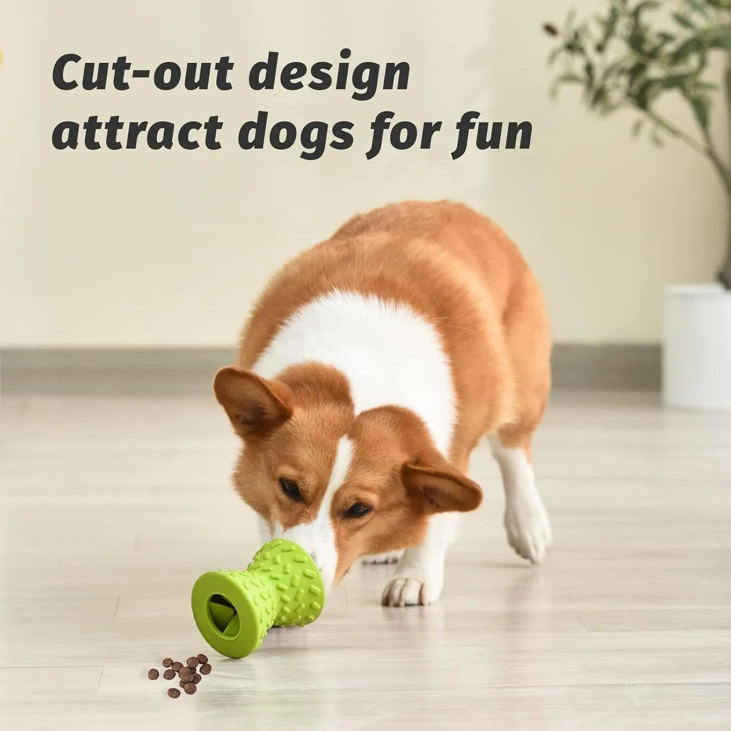 Blue natural rubber treat dispensing dog bone toy for aggressive chewers.