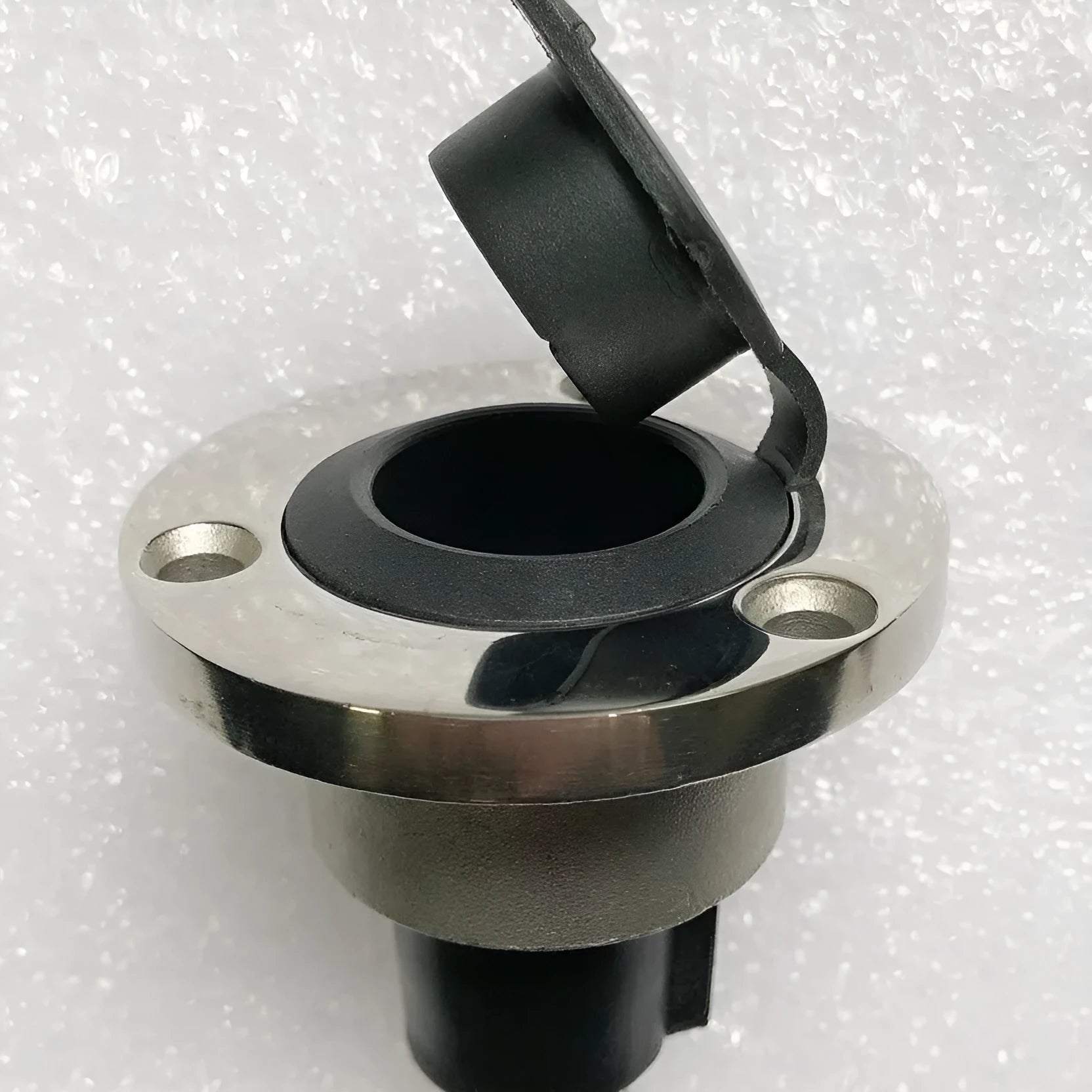 Stainless steel pole and ABS plastic yacht anchor light ring lamp socket with wires.
