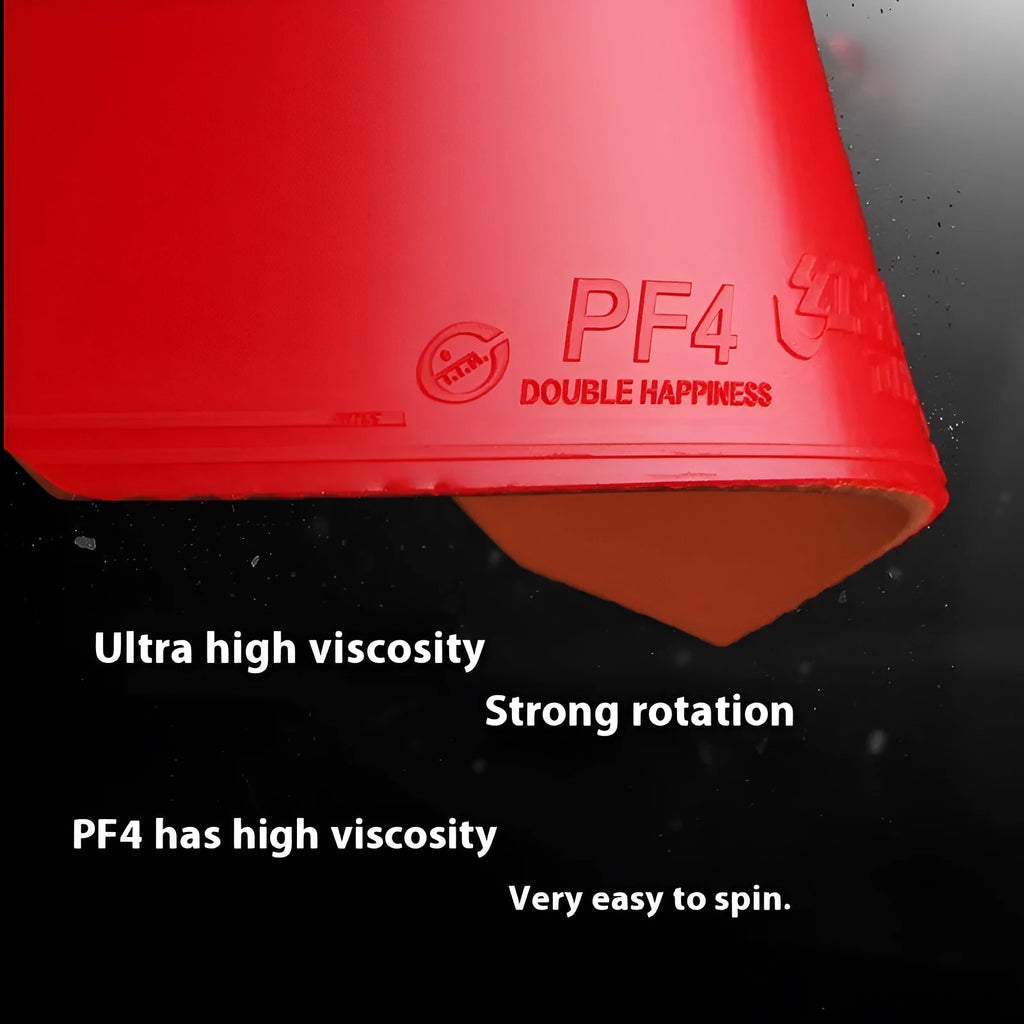 Fast Attack Sticky Classic-50 PF4-50 table tennis racket with red anti-rubber.