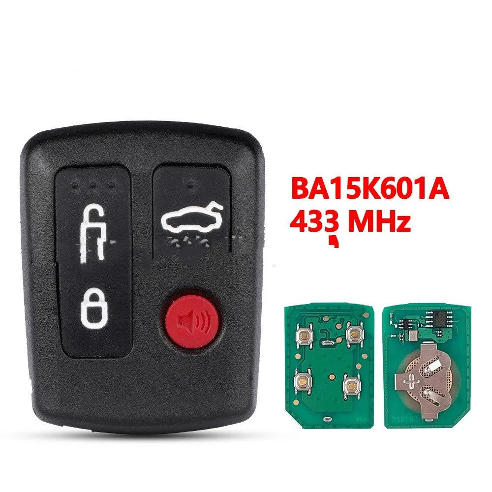 Ford car remote key replacement shell in ABS plastic, showing 2+1 and 3+1 key button options.