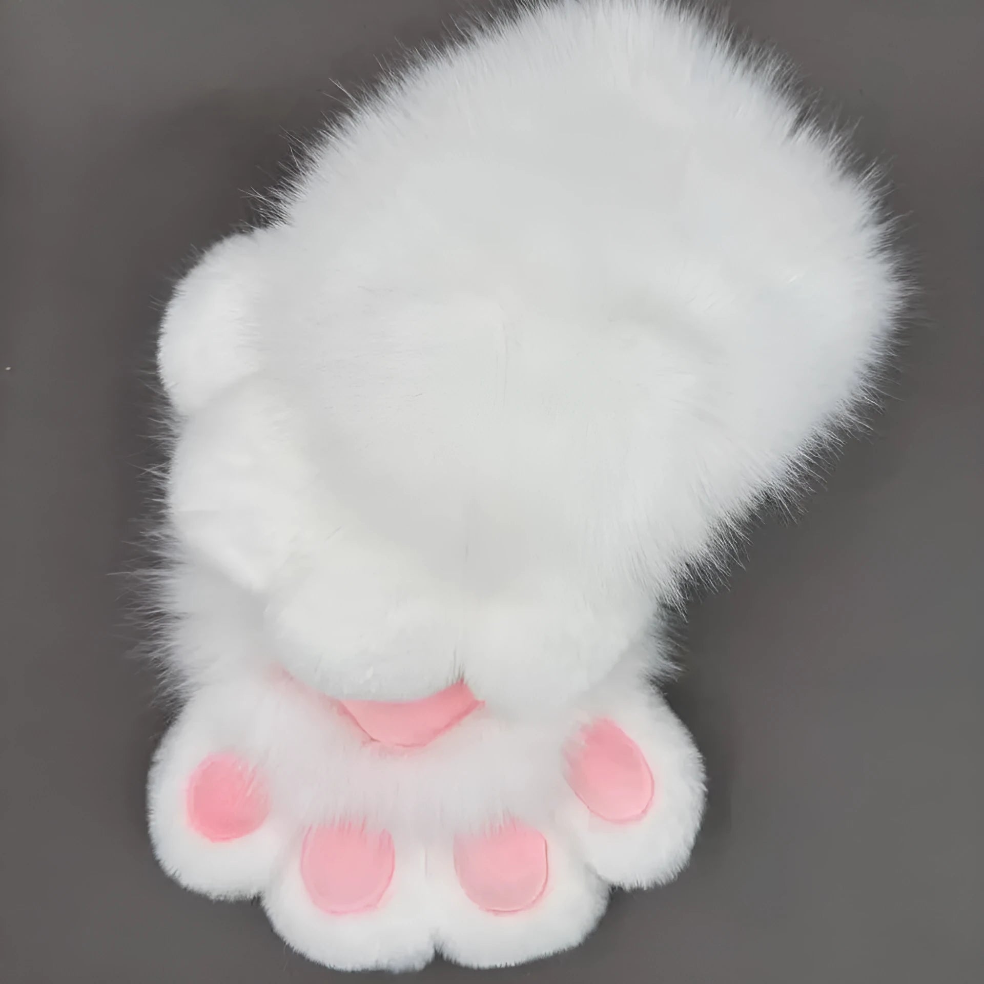 Nylon animal claw cosplay gloves showing coloured pads on fingertips in a black and blue colour combination