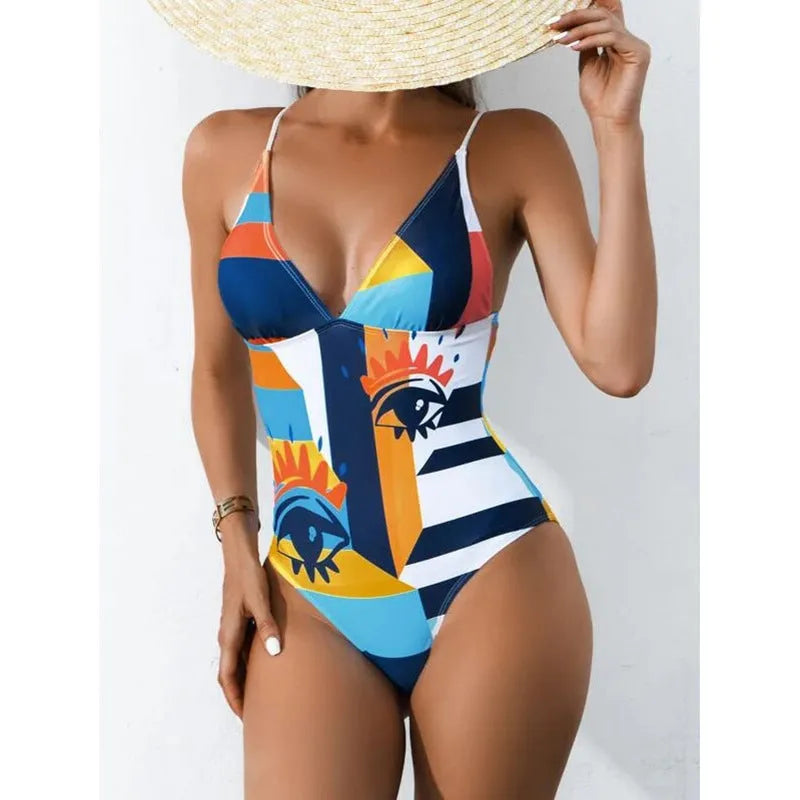 Women's plus size solid colour bikini swimsuit with backless design in blue, purple, green, or pink options
