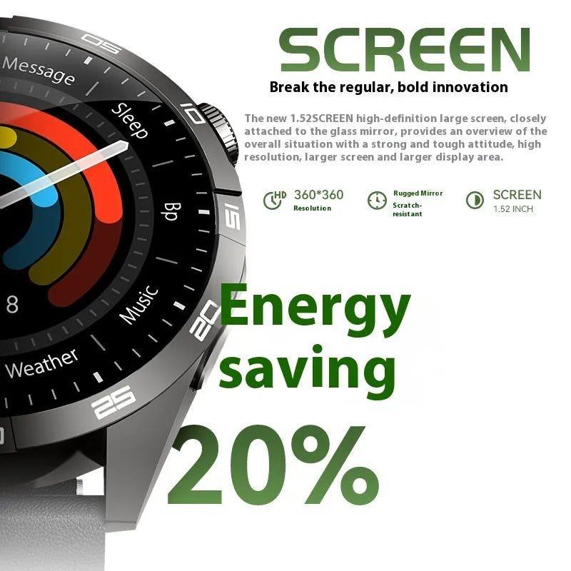 GT4MAX smart sports watch in black or silver with AMOLED screen, Bluetooth calling and health monitoring functions.