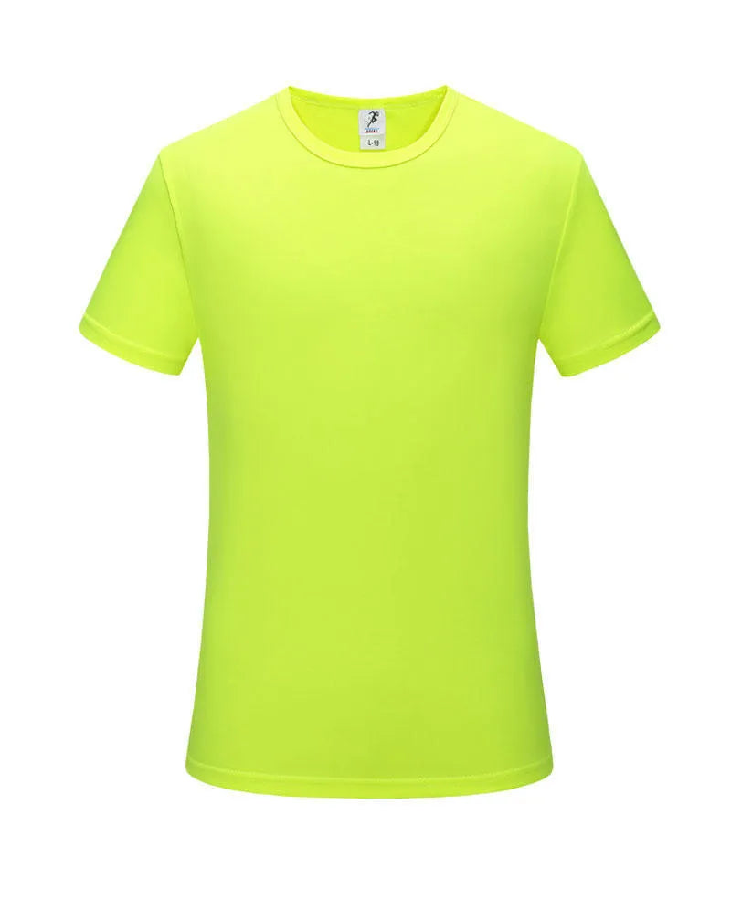 Slim fit short sleeve T-shirt in quick-dry viscose polyester fabric showing colour options