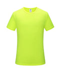 Slim fit short sleeve T-shirt in quick-dry viscose polyester fabric showing colour options