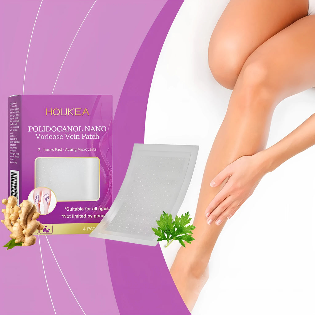 Pack of four moxa and ginger microneedle patches for skincare.