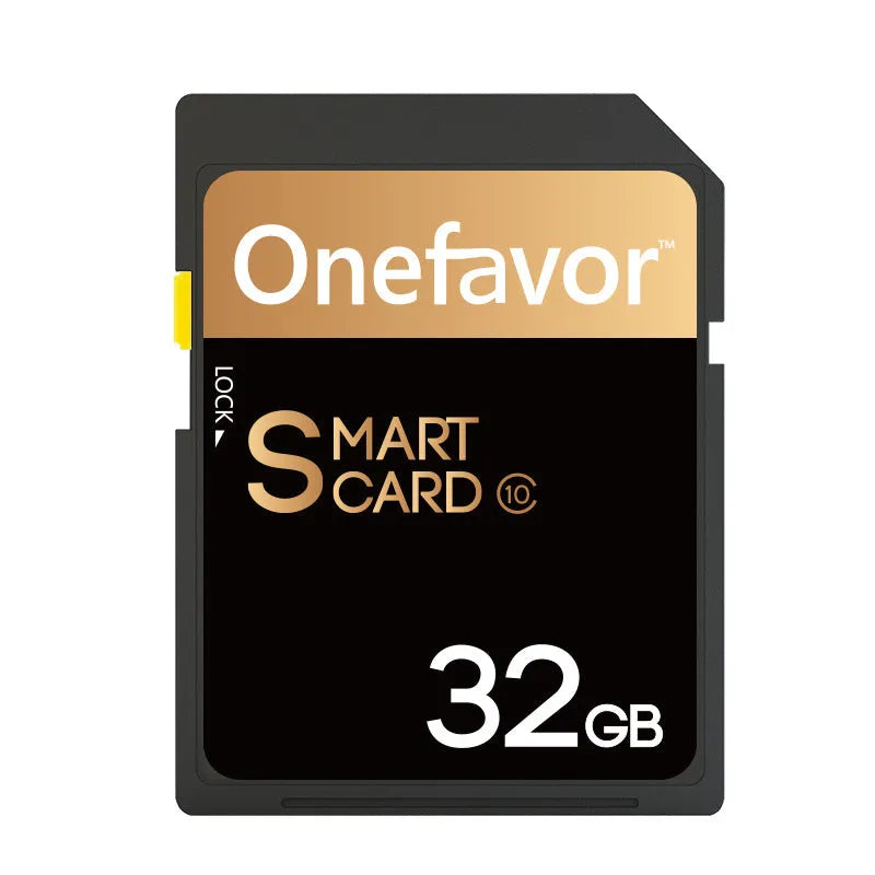 SD to PCMCIA adapter card with stainless steel housing and a 32GB SD card for Mercedes-Benz cars.