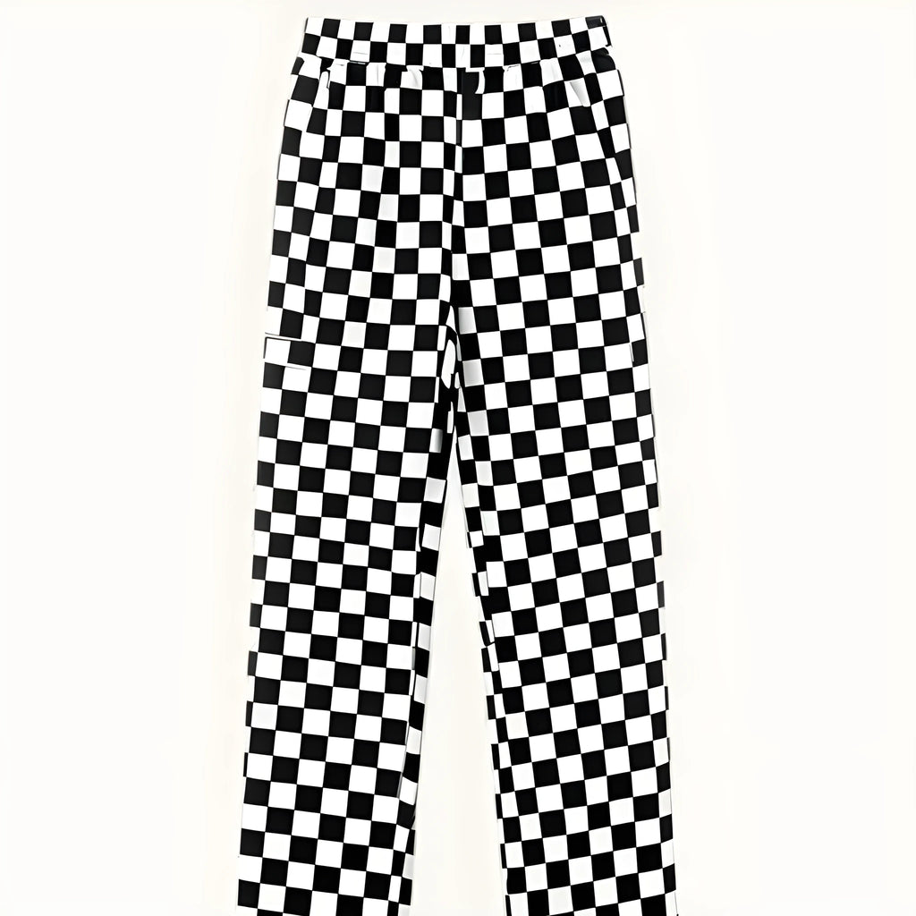 Wild Trend avant-garde polyester trousers in a single style shown on a model, available from size S to 5XL
