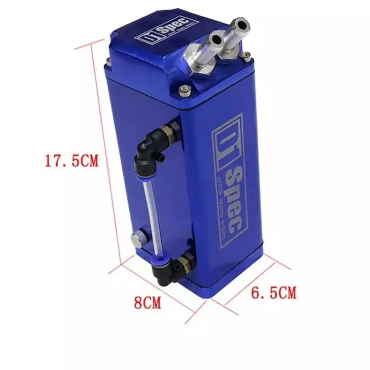 D1 engine oil catch tank in red, blue, black, silver colours for car secondary intake exhaust gas pipe modification