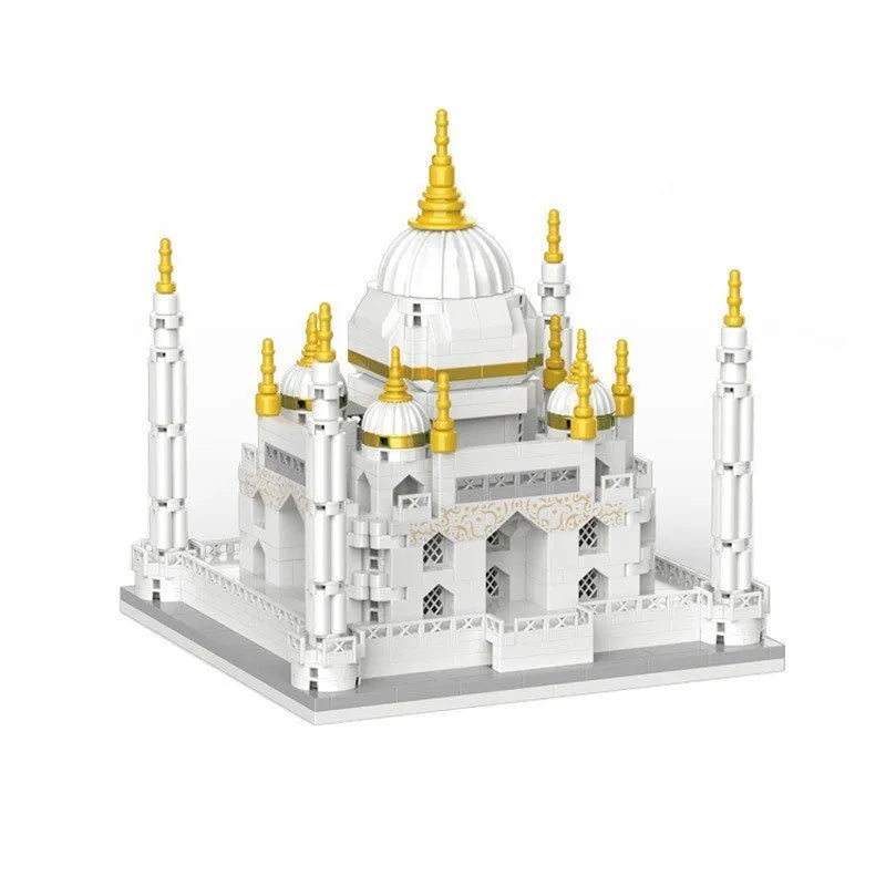Castle building blocks set Taiji Mausoleum 20cm height 4036 pieces light colour version