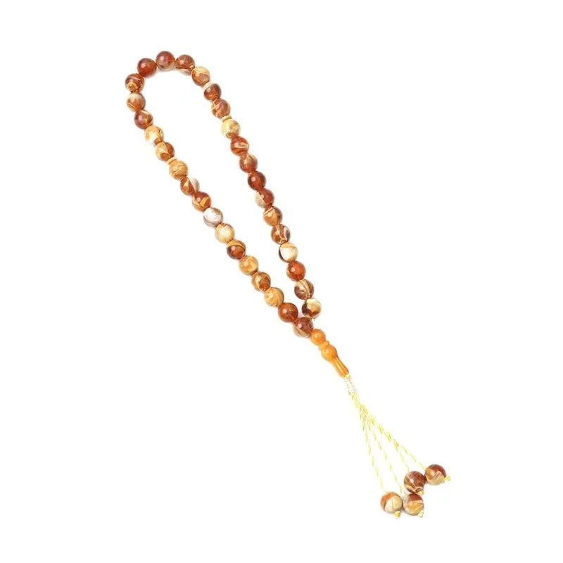 Light luxury acrylic beaded rosary bracelet ornament in six colour options