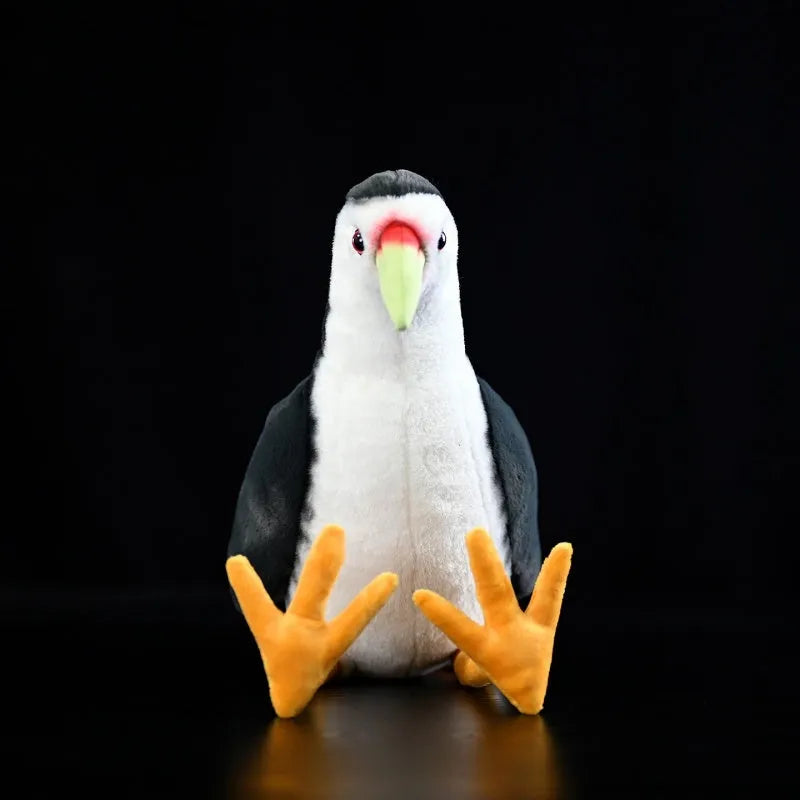 White-bellied rail plush toy 27cm polyester white-faced rail doll with white-breasted waterhen colours