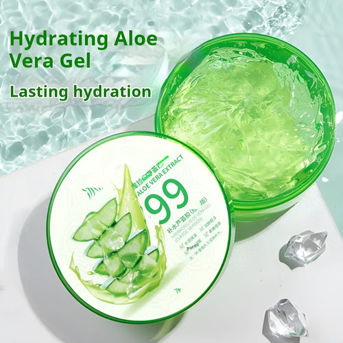 300g aloe vera gel pump bottle skincare product with emulsion formulation