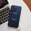 Magnetic suction liquid silica gel phone case with electroplated lens film for iPhone 15 16 series, available in multiple colours