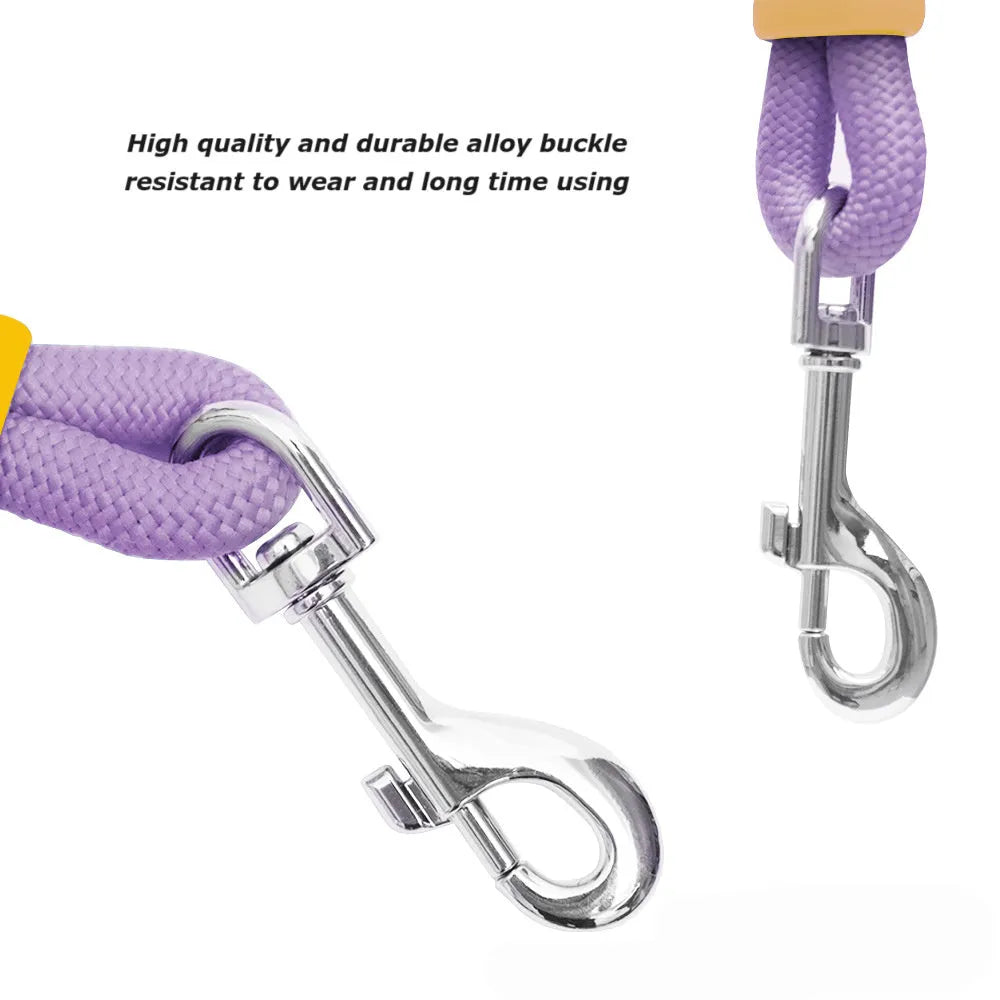 140cm dog traction leash with anti-slip foam handle in four colour options