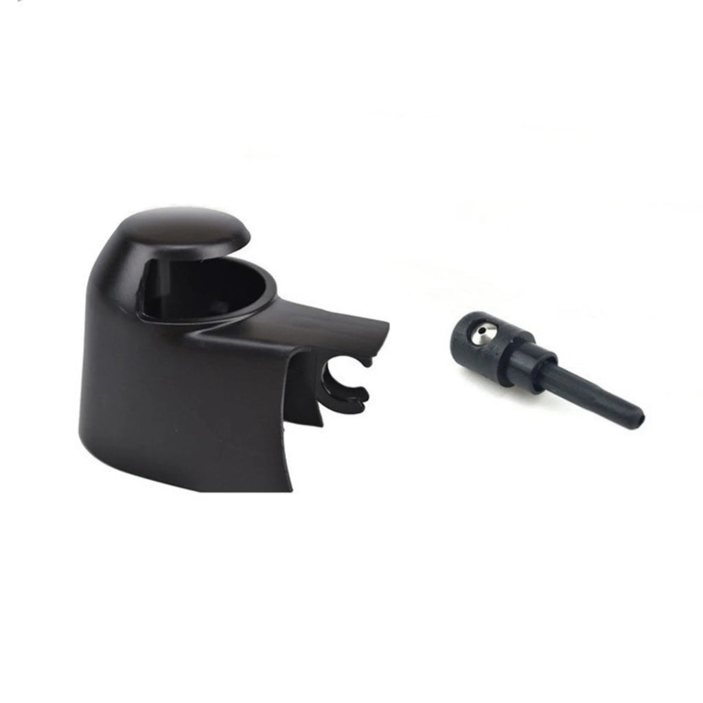 Black plastic Volkswagen rear wiper cover nozzle for Tiguan and Golf models