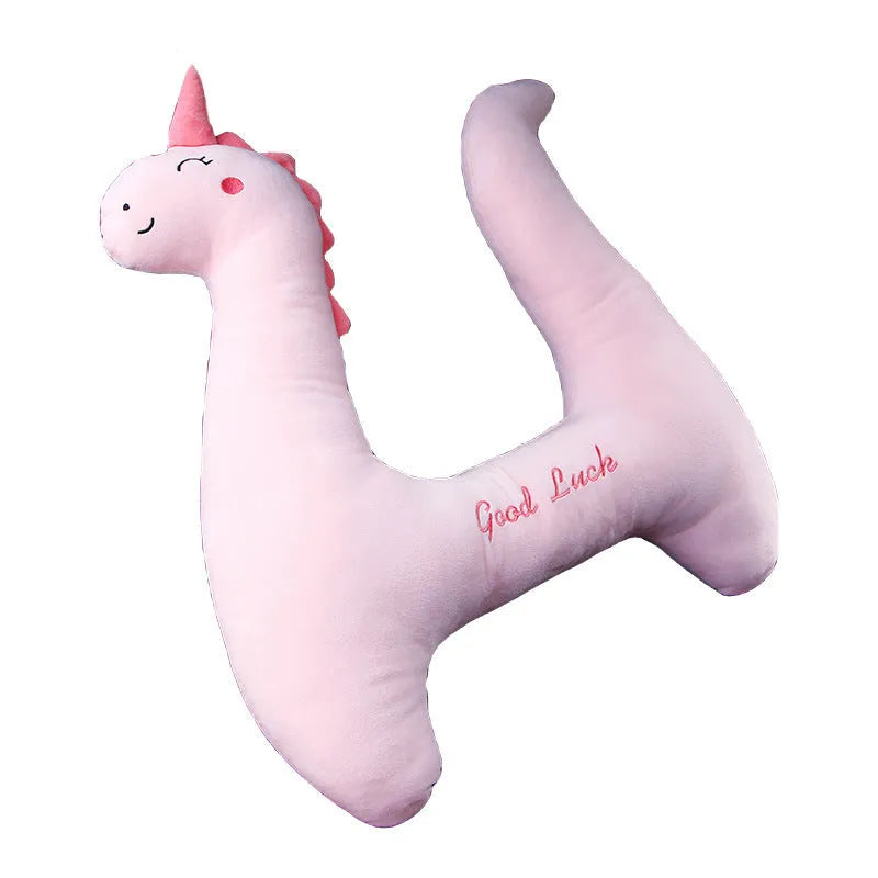 Dinosaur pattern car headrest pillow for children sleeping in rear passenger seats