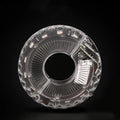 Bicycle wheel light accessory with ABS housing and rubber gaskets for hub mount up to 3 cm