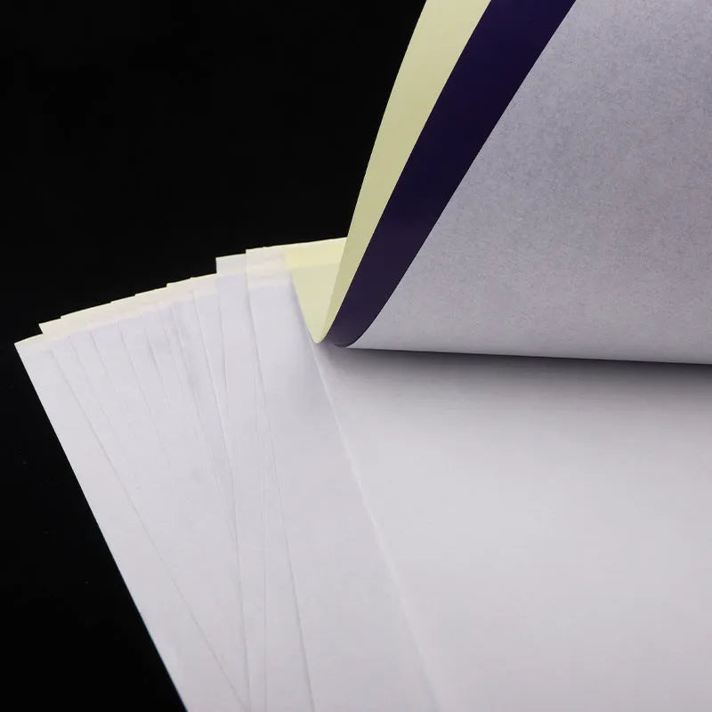 A4 quadruple copy tattoo transfer paper pack for hand drawing and machine stencils