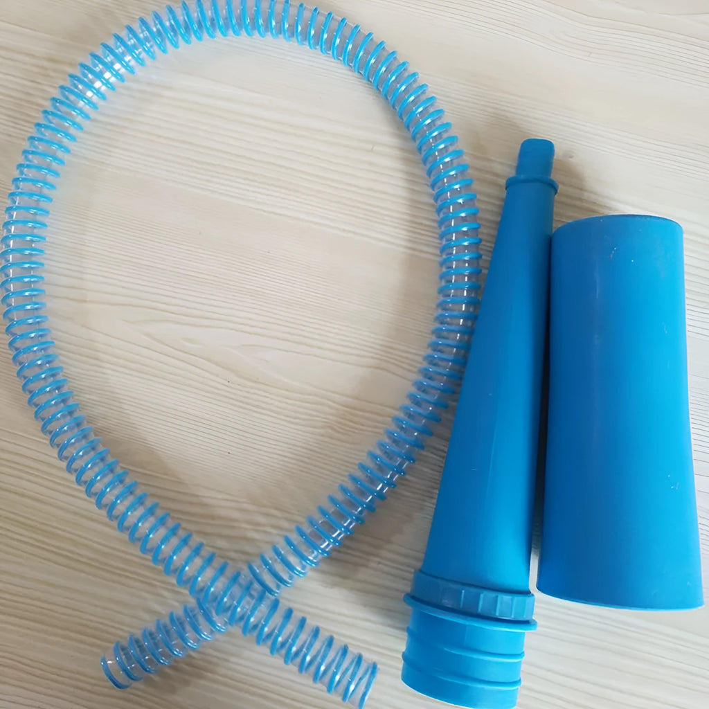 Blue plastic suction pipe attachment for vacuum cleaner with 114cm length for washing machine dust removal