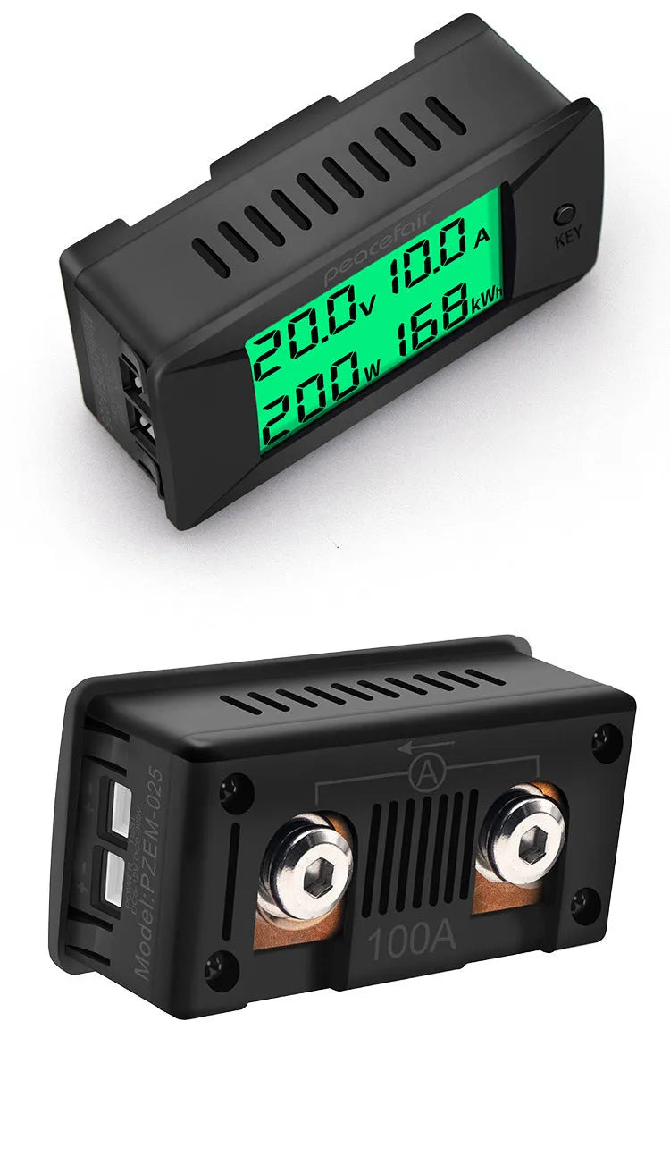 DC digital display voltmeter and ammeter with clear readout showing 0-300V measurement range