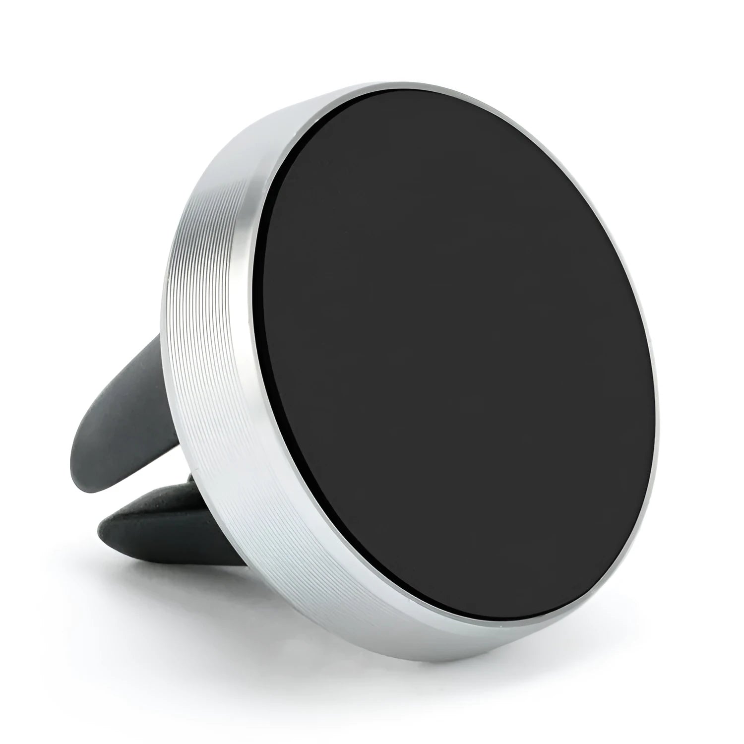 Car air vent magnetic mobile phone holder in five colour options showing compact 33.5mm design