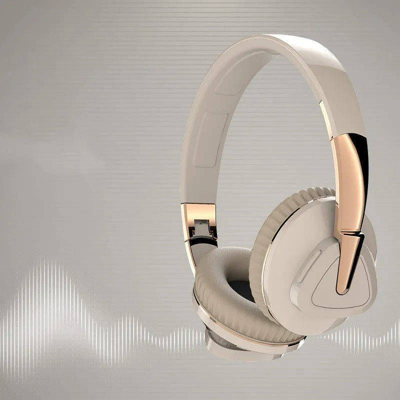 Wireless over-ear headset in black, white, blue, or khaki with all-inclusive ear cups and multiple connectivity options