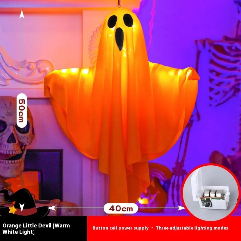Halloween ghost light decoration with luminous white colour and 4.5V button electronics