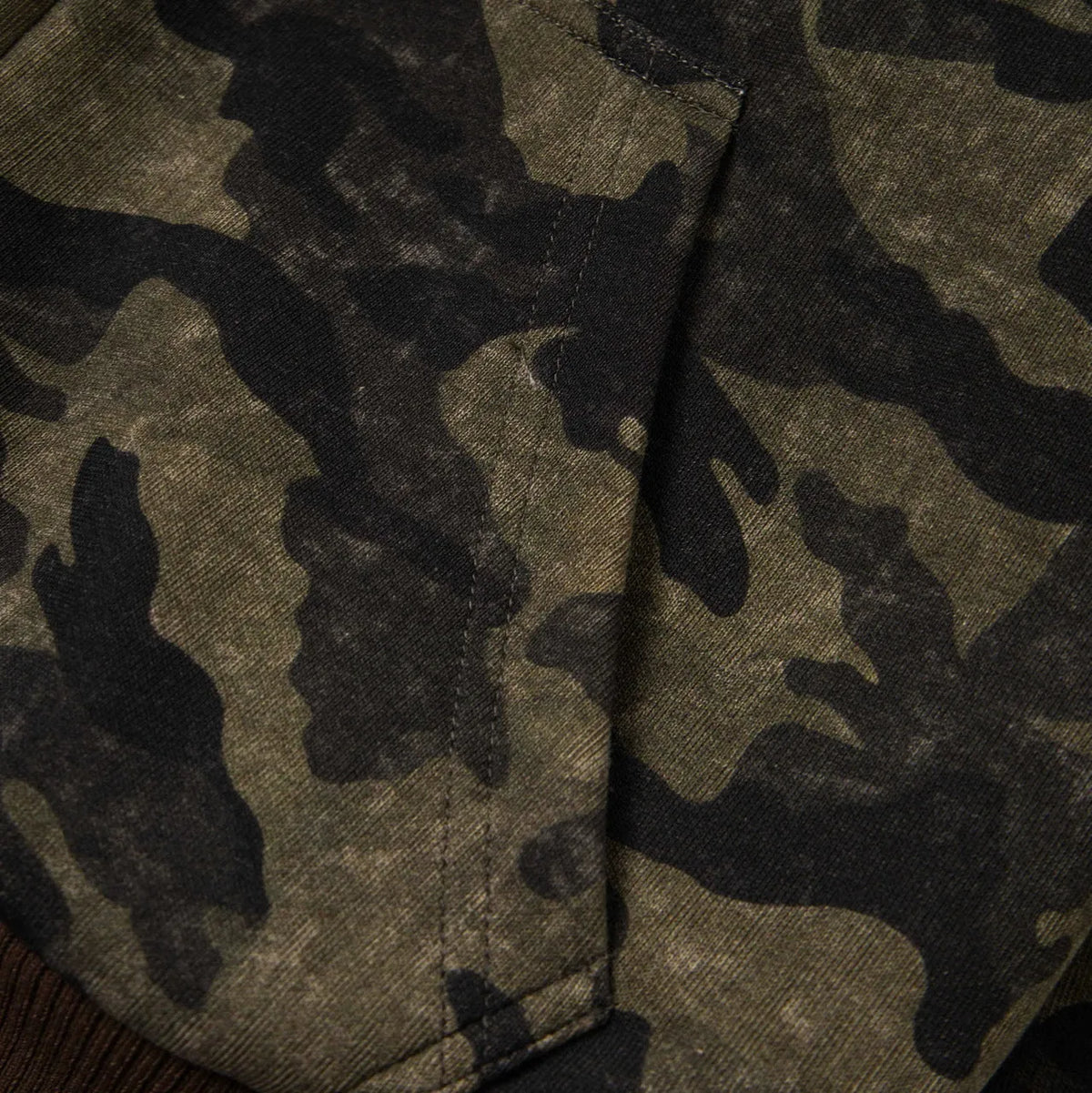 Women's camouflage reversible jacket with detachable fur hood, cotton fabric, regular fit and long sleeves