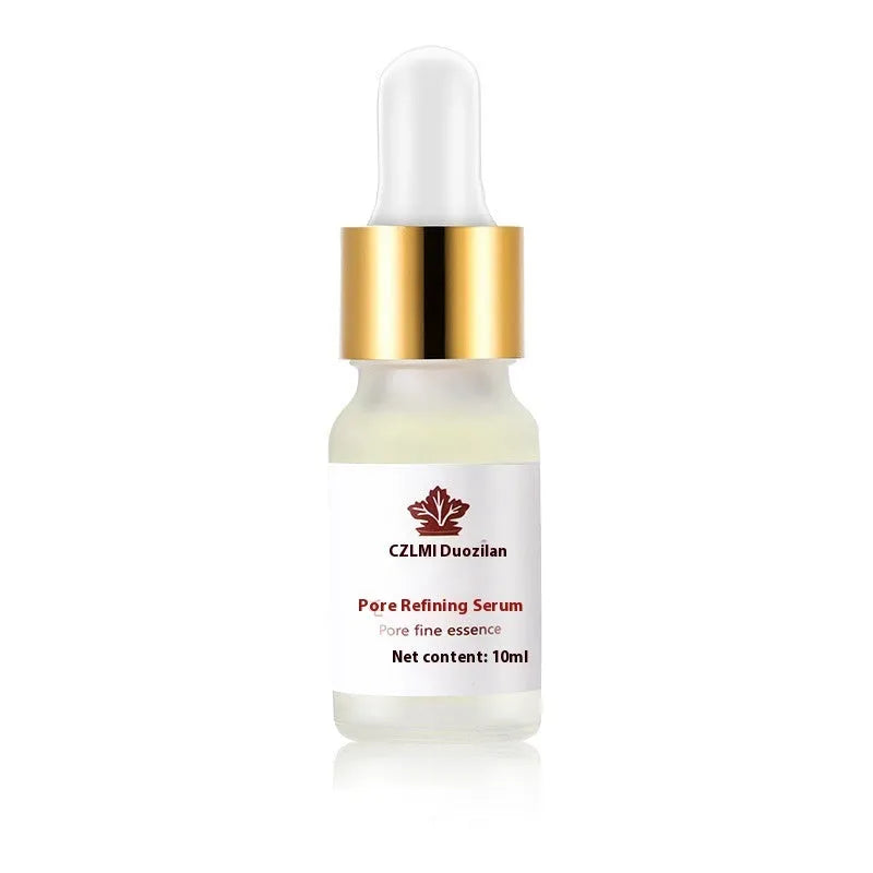 10ml white pore refining serum bottle with hyaluronic acid for daily skincare use