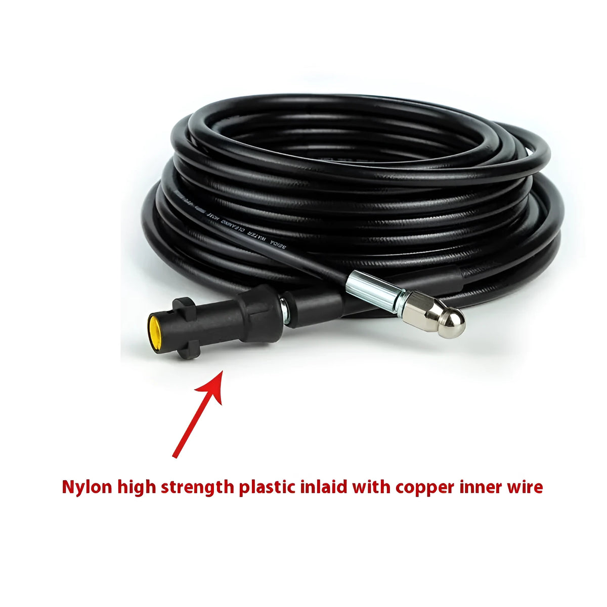 Kahe high pressure car washing machine dredging sewer pipe with Teflon material and copper-plated top