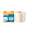Silicone scar patch roll with mint leaves for scar removal treatment on protective paper