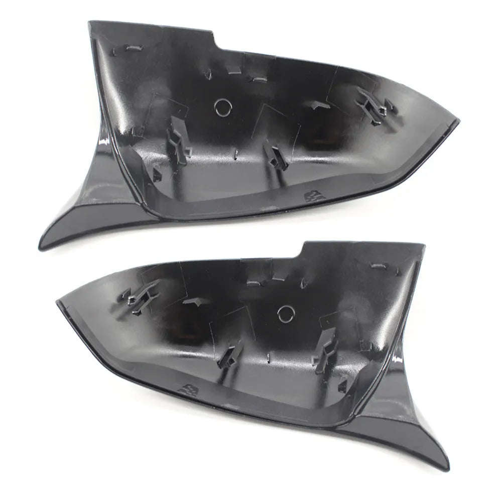 Paint bright black modified horn rearview mirror shell for BMW 3 Series and 4 Series F-model cars.