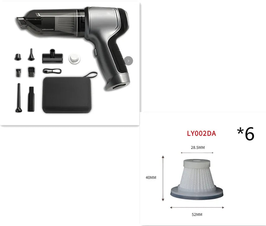 Handheld cordless vacuum cleaner with brushless motor for car and home cleaning