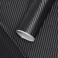 3D raised stripes car body sticker in black, 127x10cm PVC decal on a car panel