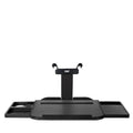 Car back seat writing desk laptop stand in matte black with phone holder