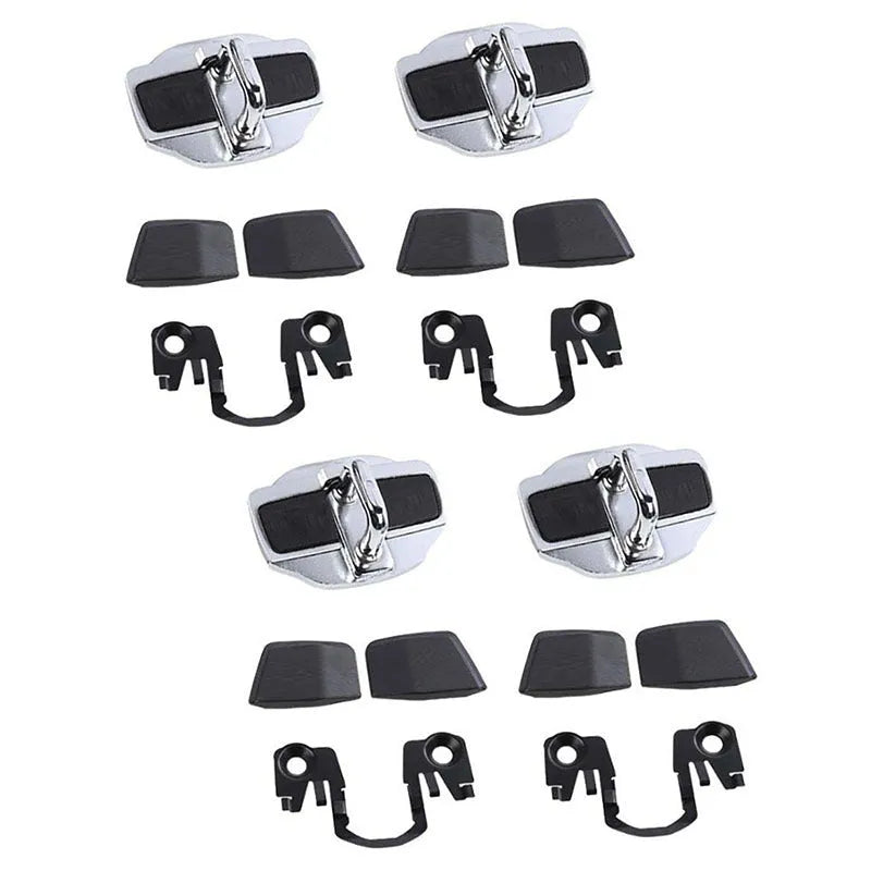 Silver TRD door lock covers for Toyota Prius with 3M adhesive backing