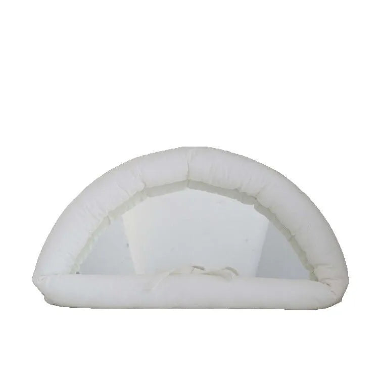 Soft cotton-filled hanging mirror in modern solid colour design