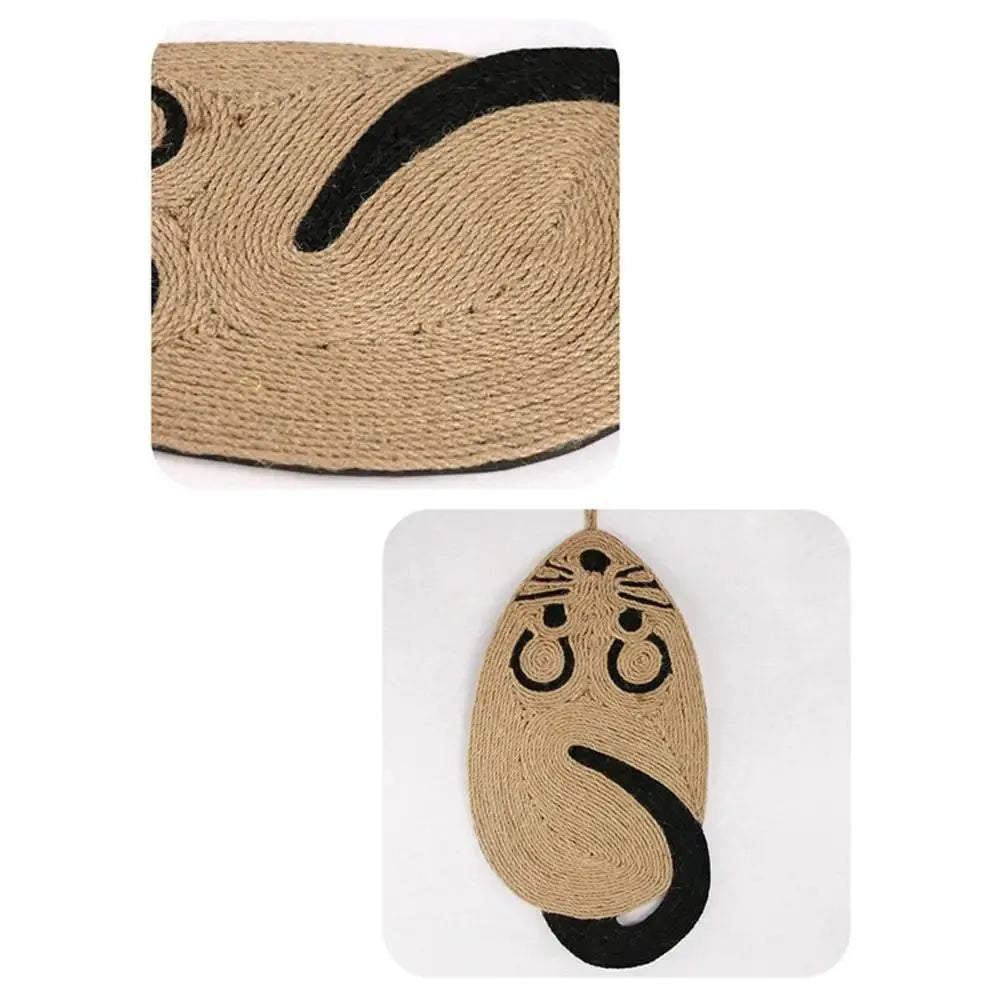 Panda design cat scratching pad with sisal surface measuring 54cm long with skid-proof bottom