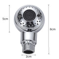 Silver ABS plastic handheld shower head for gentle pet and baby bathing